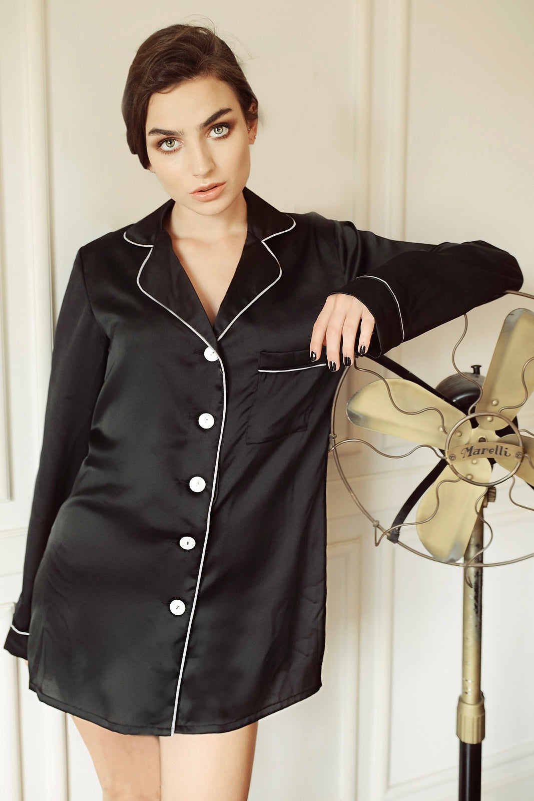 GABRIELLA Silk Shirt Dress