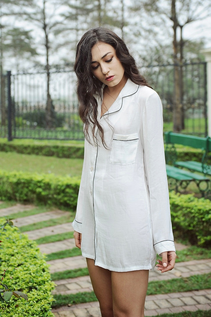 GABRIELLA Silk Shirt Dress