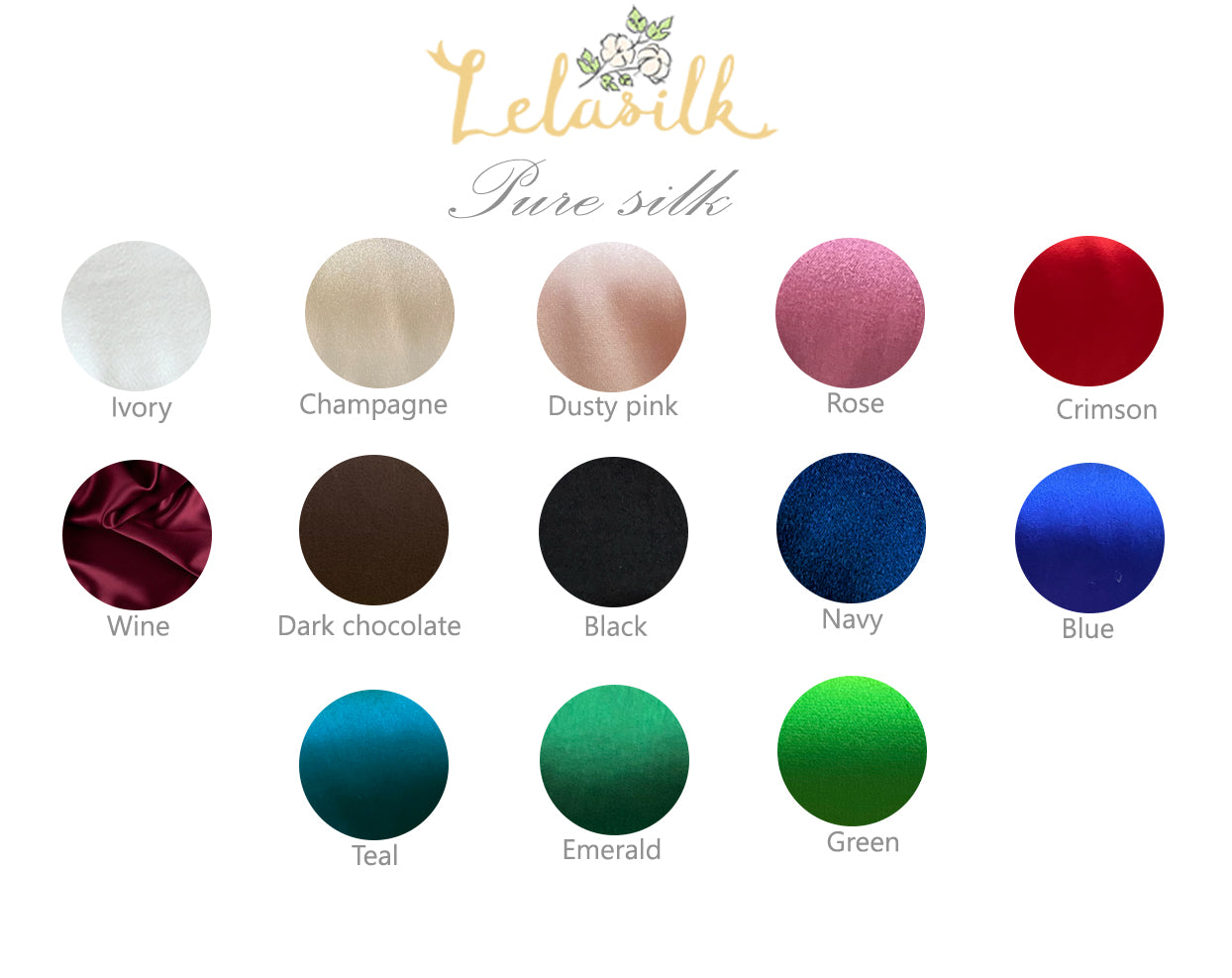 Puresilk color chart
