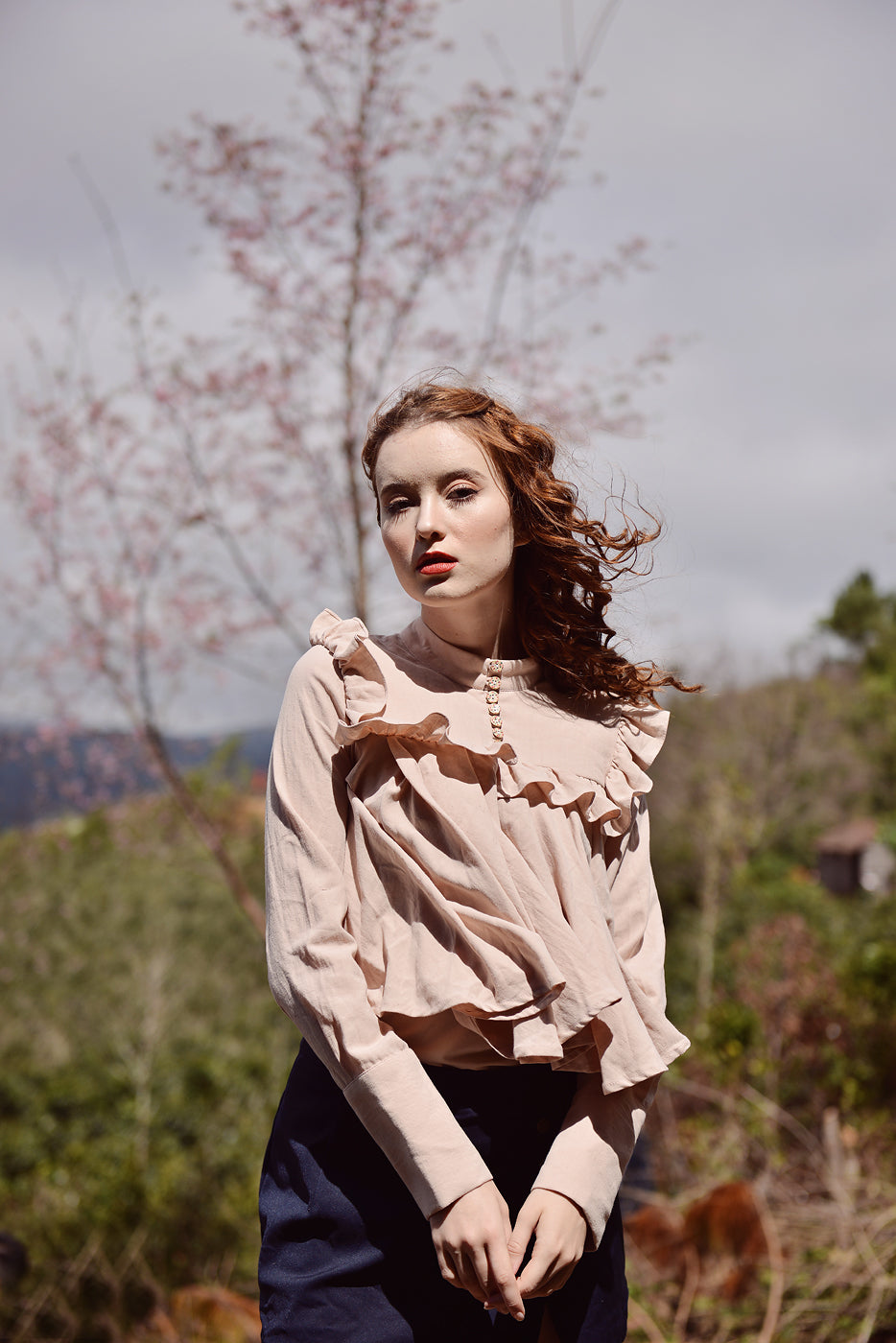 Linen Blouse Women - Cotton Blouse Long Sleeves - Linen Top