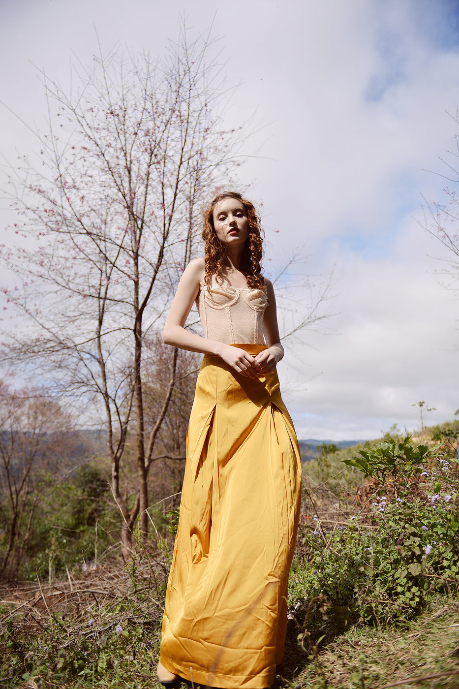 High Waist Skirt - Silk Skirt Women - Silk Skirt Maxi