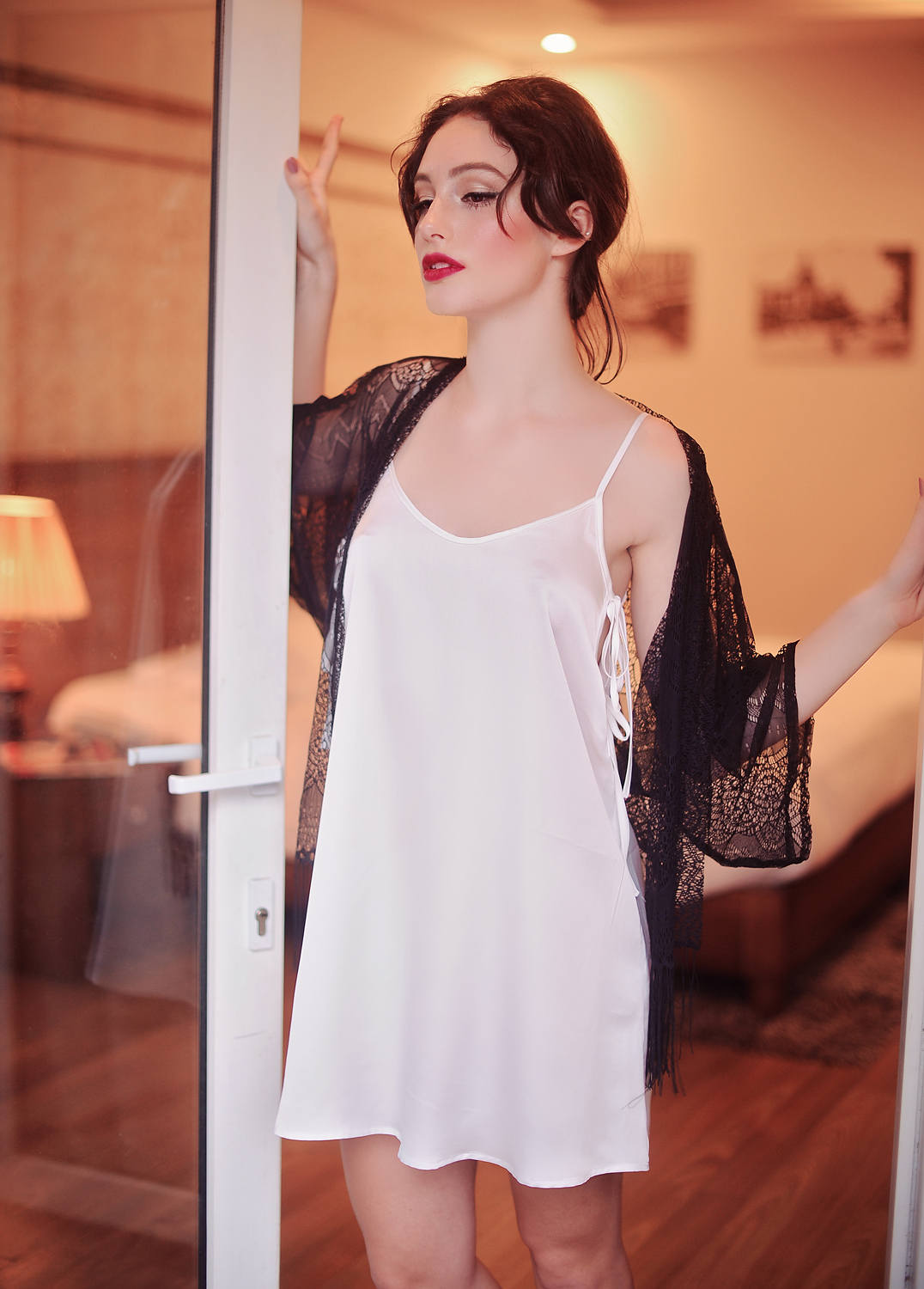 White Silk Slip Dress - Ivory Silk Slip - Silk LoungeWear - Silk Night Gown - Gift for her - Silk Lingerie Slip