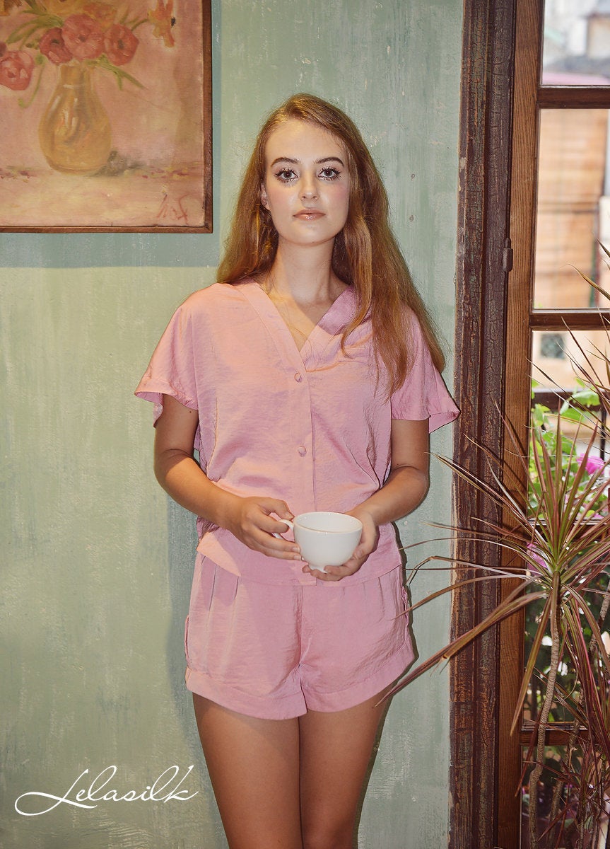 Silk Pajamas for Women - Bridesmaids Silk Pajamas - Women Silk Lounge Wear