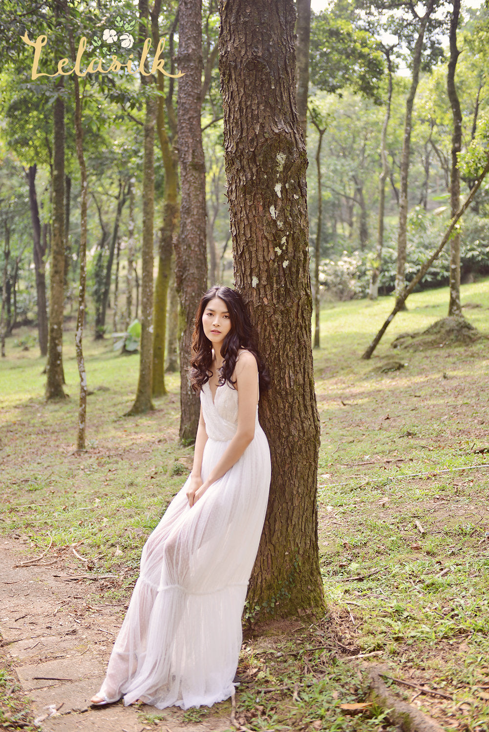 Soft Silk Bridal Gown - Sexy Bridal Gown - Flowy Wedding Dress