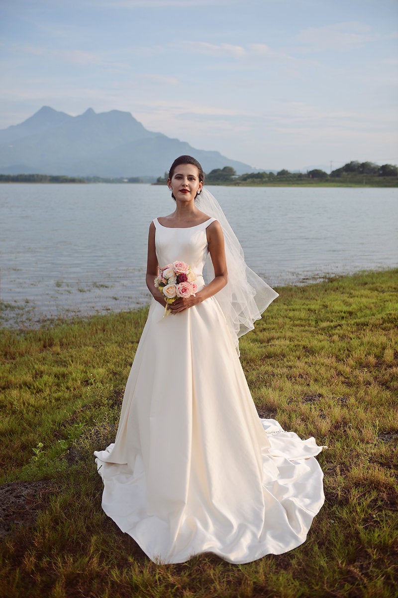Ballgown Wedding Dress - Ivory Classic Bridal Gown - Silk Wedding Dress