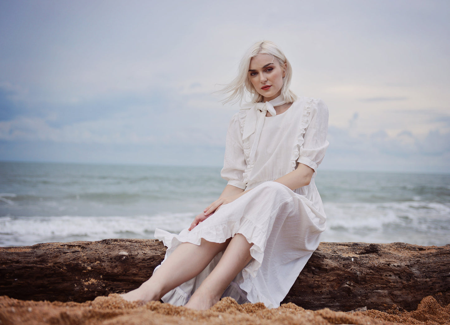 Vintage Style Dress - Vintage Style Gown - Organic Clothing - Organic Cotton