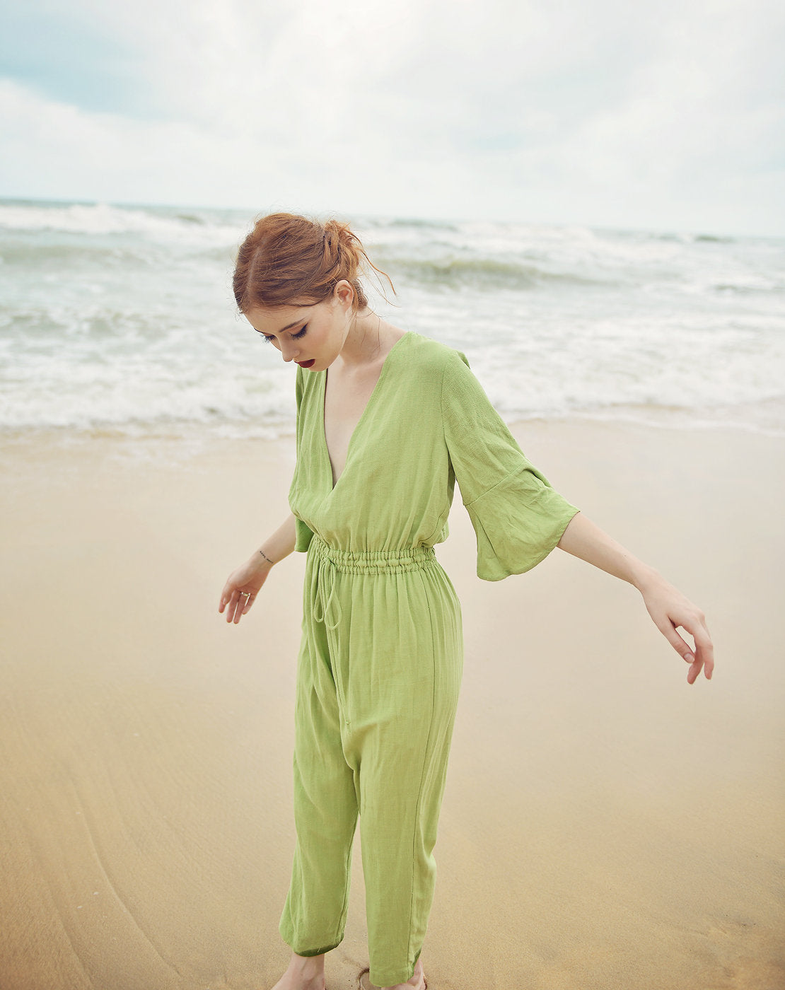 Linen Loungewear Women - Comfy Jumpsuit Women - Cotton LoungeWear