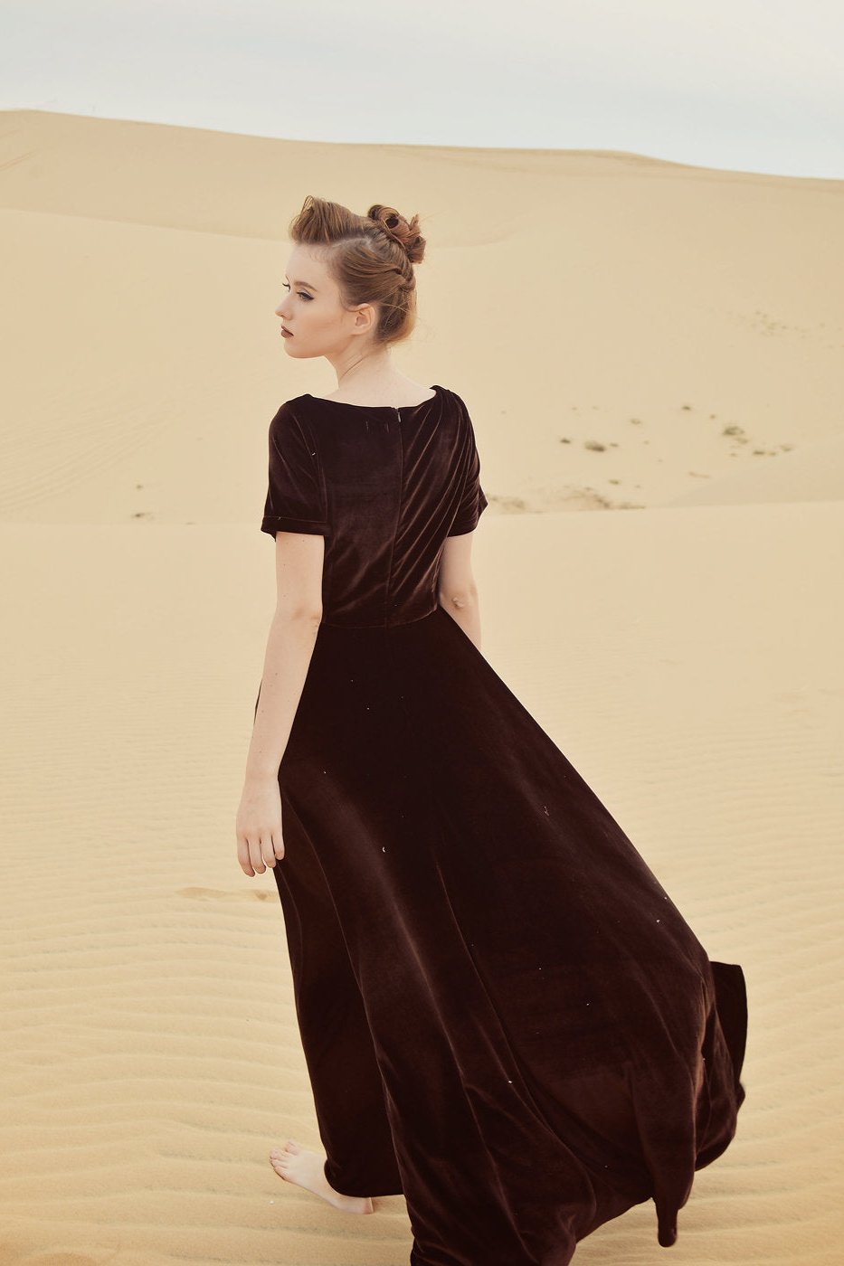 VENUS Velvet Full Length Dress