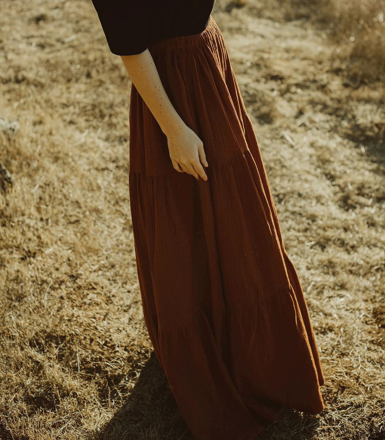 Skirt Women Bohemian - Gypsy Long Skirt - Skirt with Elastic Waist - Bohemian Maxi Skirt - Hippy Long Skirt