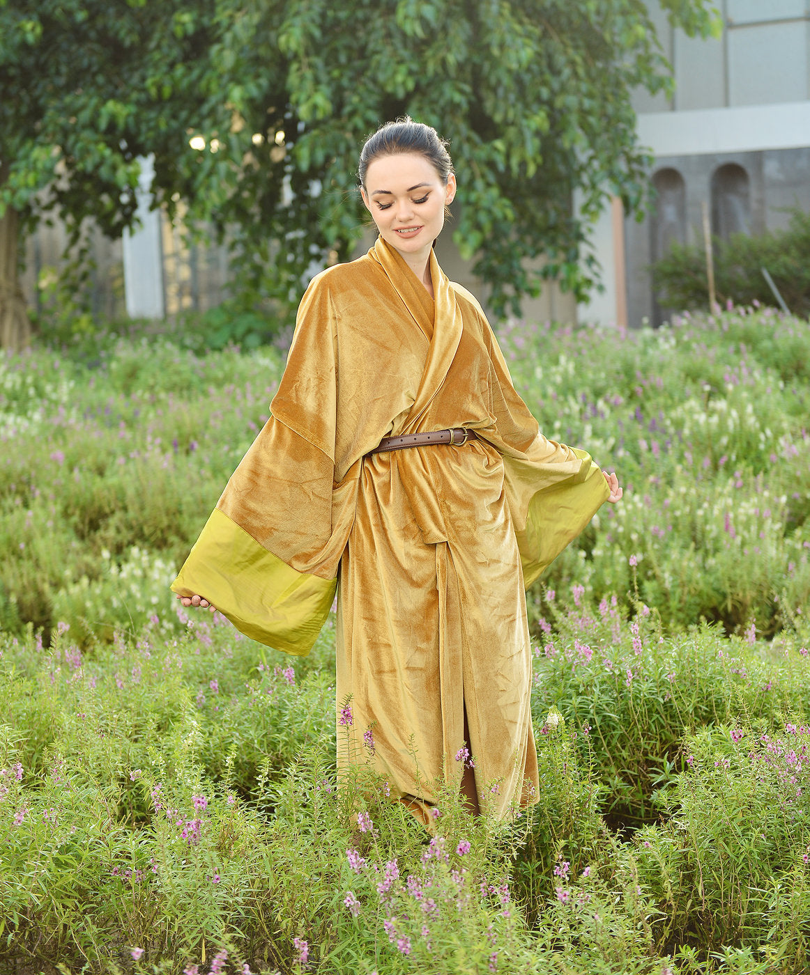 Winter Robe Women - Warm Winter Coat - Long Velvet Coat Jacket