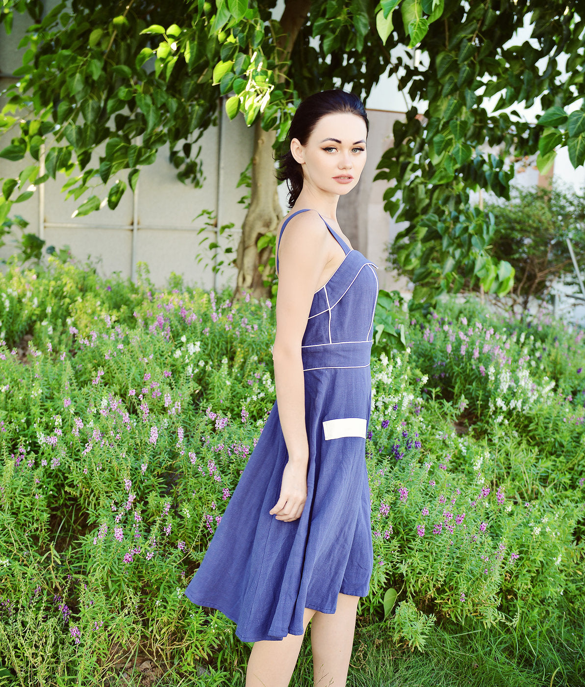 Linen Pinafore Dress - Organic Cotton Dress - Dress For Women - Natural Fabric