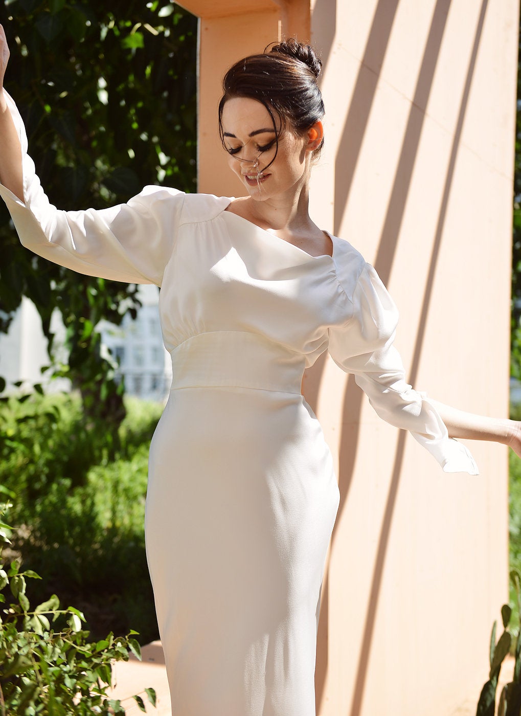 Full Length Silk Dress - Bridesmaids Silk Dress - Women Silk Dress
