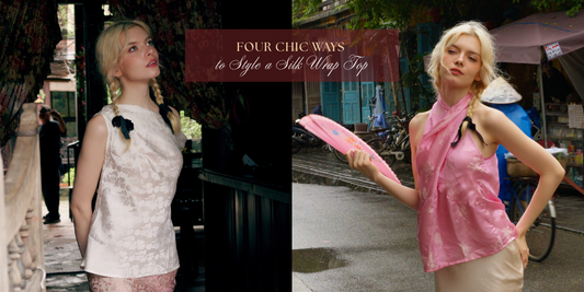 Four Chic Ways to Style a Silk Wrap Top