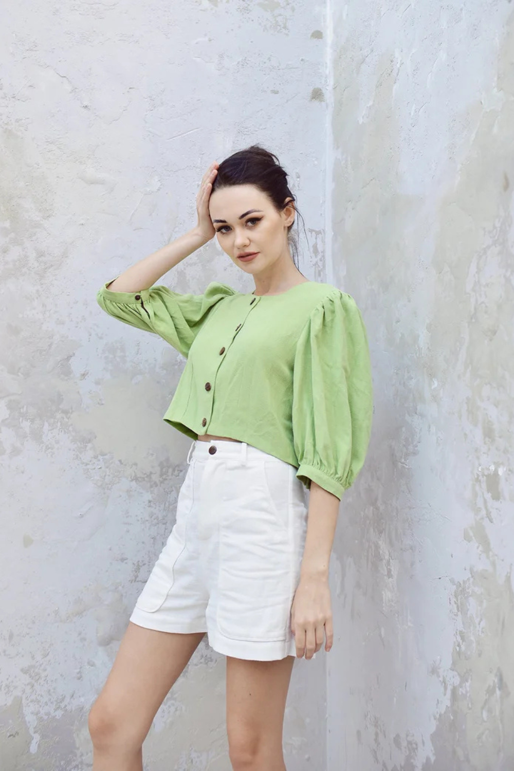 Linen Crop Top for Women