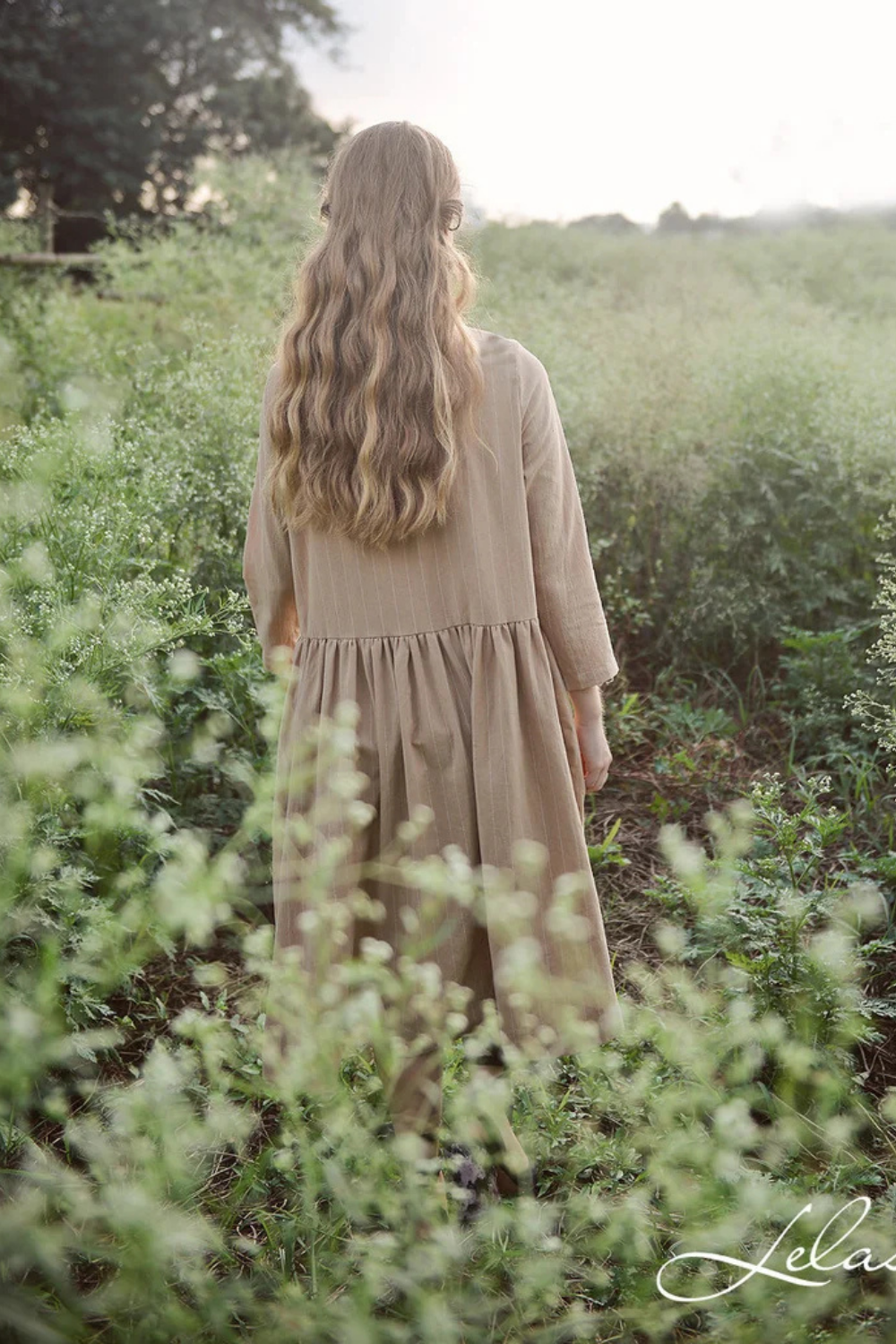 Loose Linen Dress - Linen Cotton Dress - Dress with Pockets - Organic Cotton