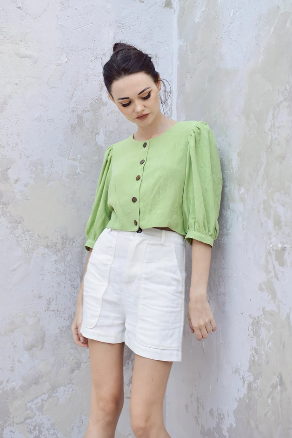 Linen Crop Top for Women