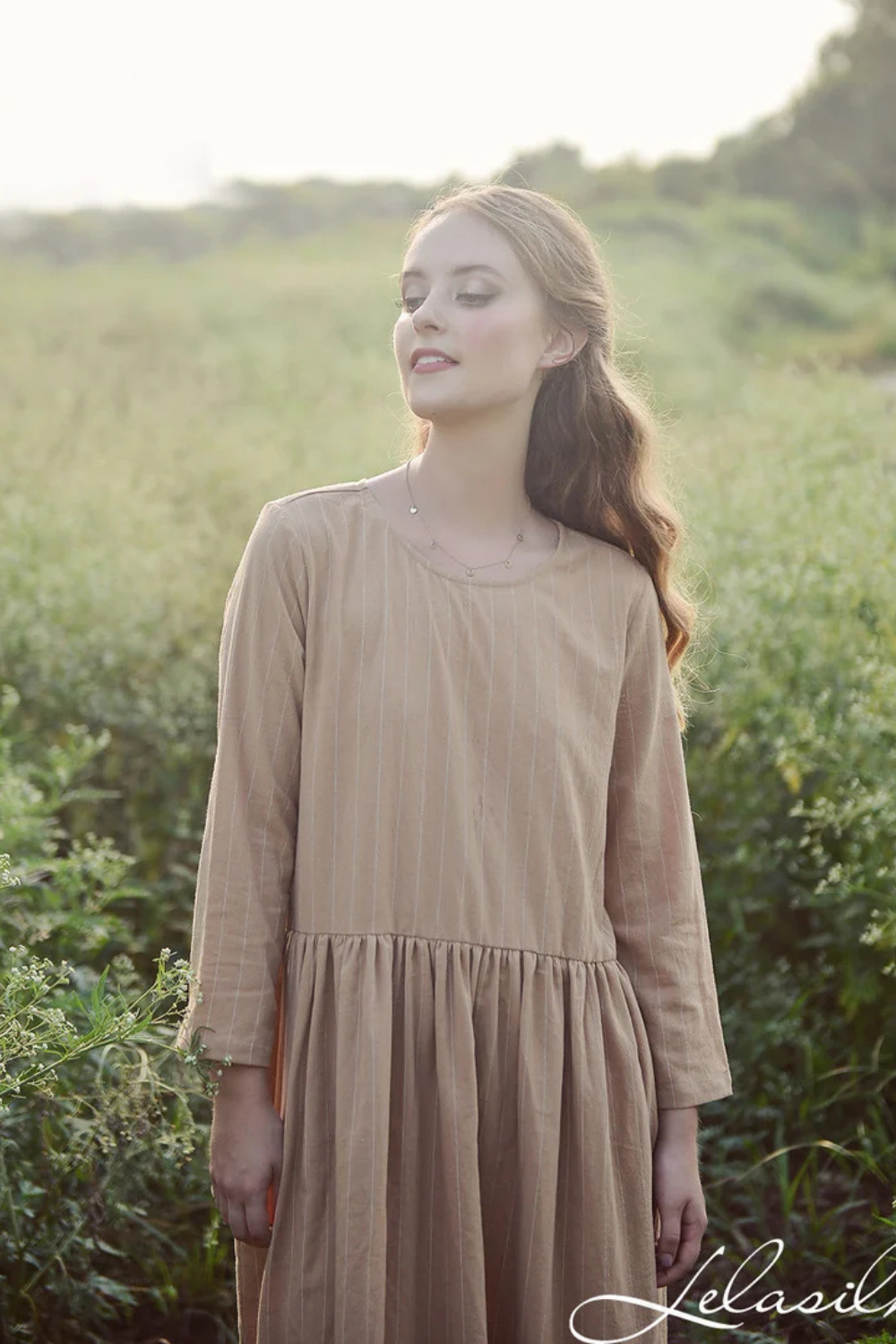 Loose Linen Dress - Linen Cotton Dress - Dress with Pockets - Organic Cotton