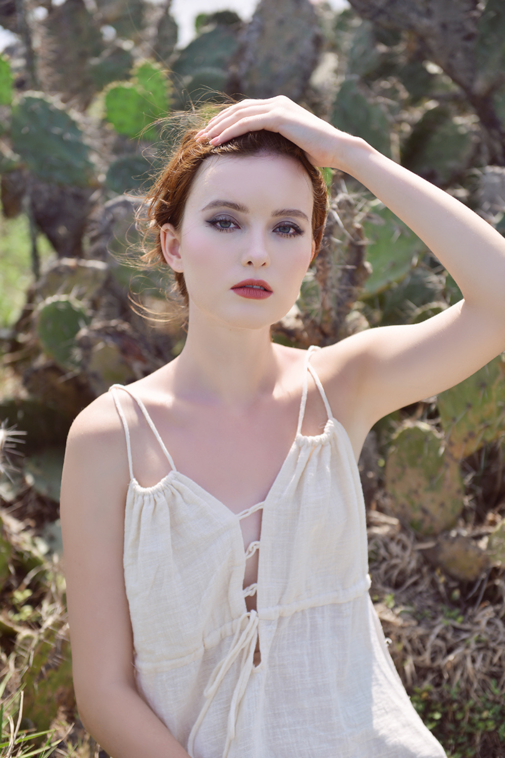 Low Back Strappy Linen Summer Dress