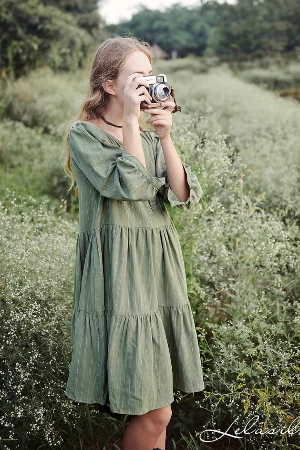 Linen Loose Dress - Summer Women Dress - Organic Clothing - Linen Cotton Dress - Natural Fabric