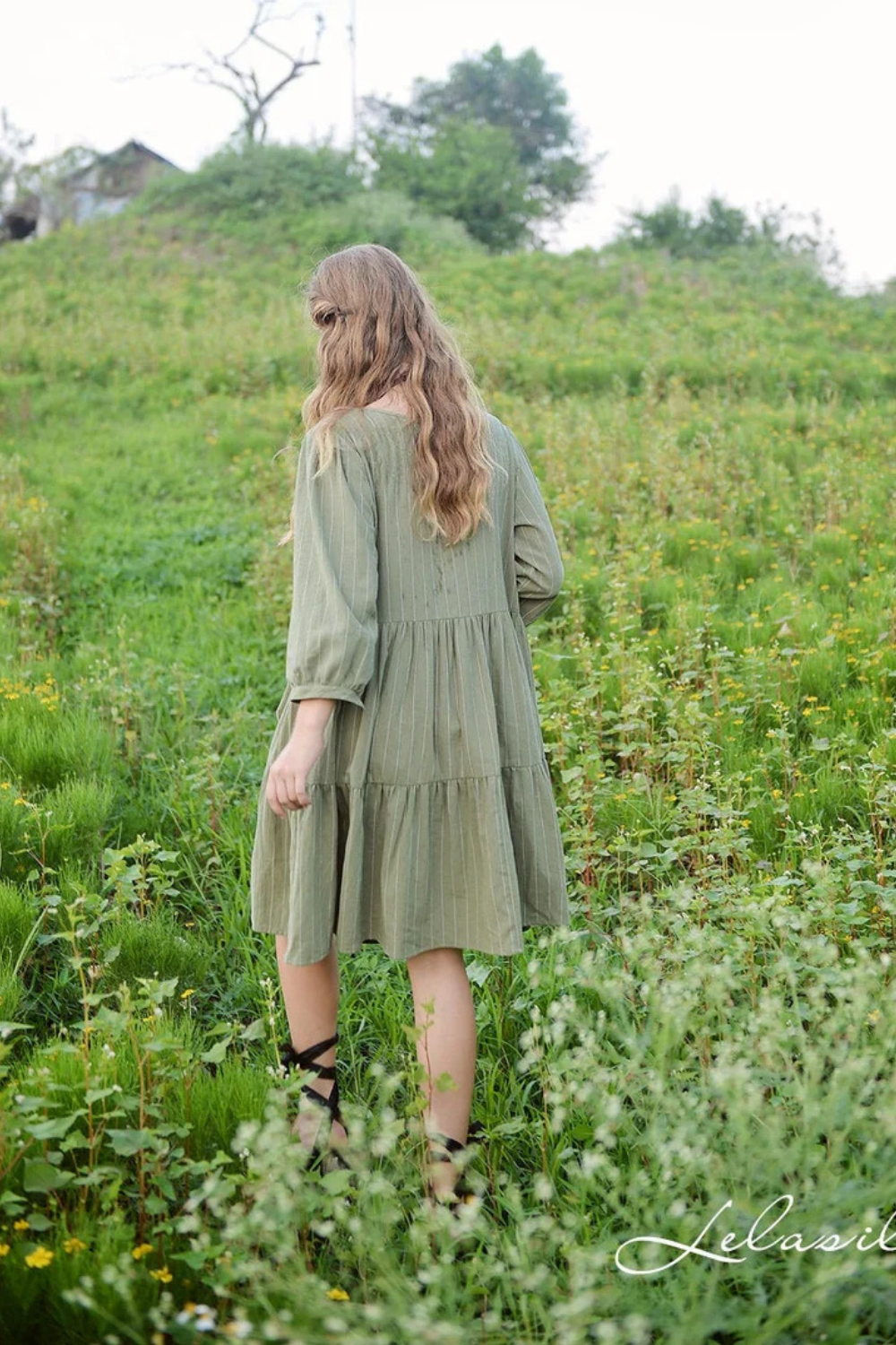 Linen Loose Dress - Summer Women Dress - Organic Clothing - Linen Cotton Dress - Natural Fabric