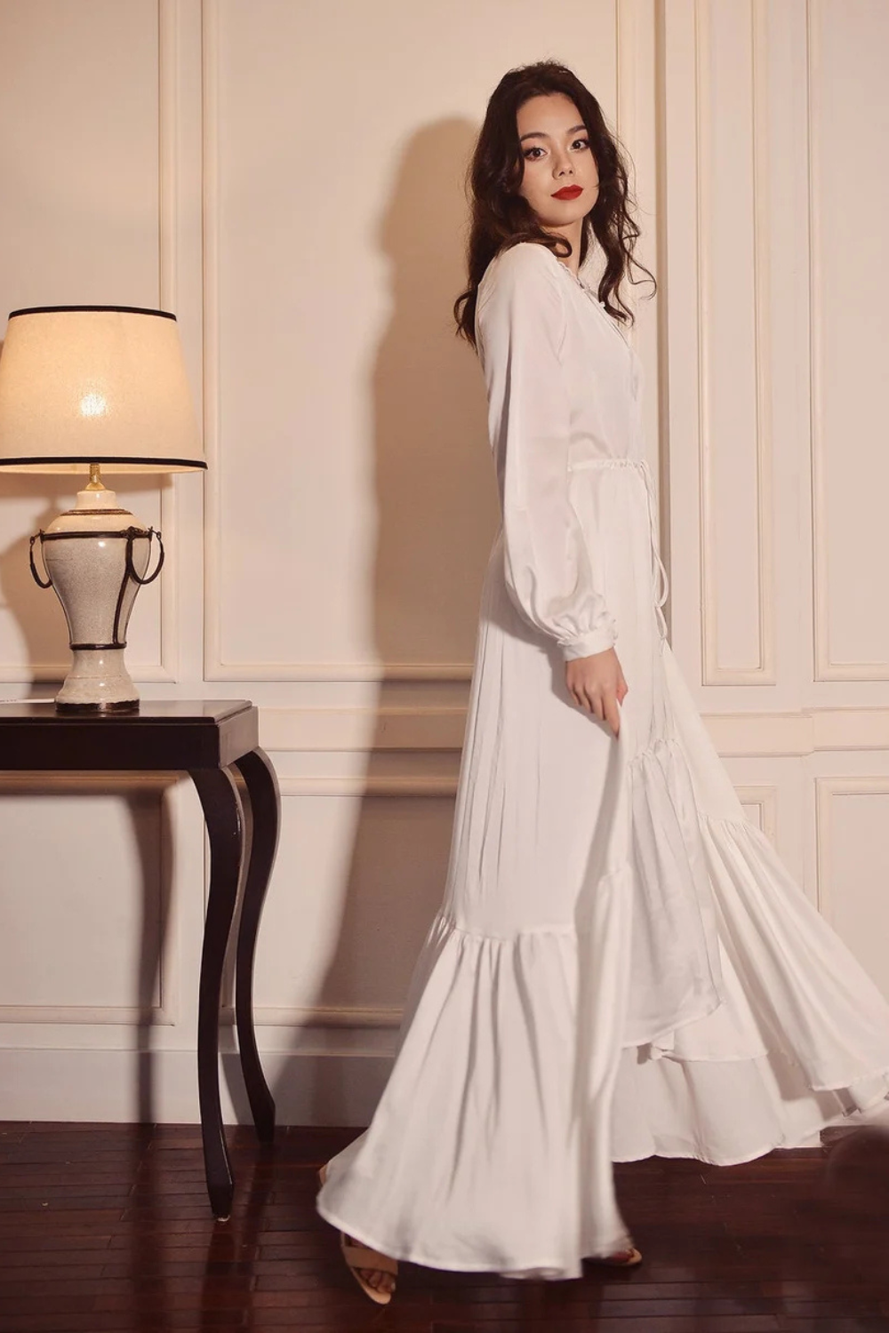 Vintage Inspired Silk Sleeping Gown