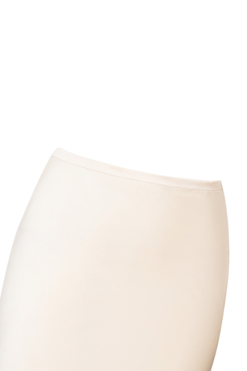 Coco Floor-Length Mulberry Silk Maxi Skirt – Champagne