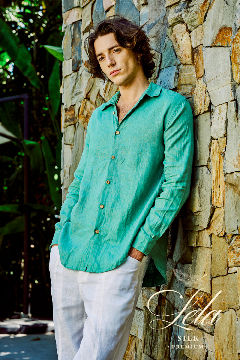 Men Pure Linen Shirt