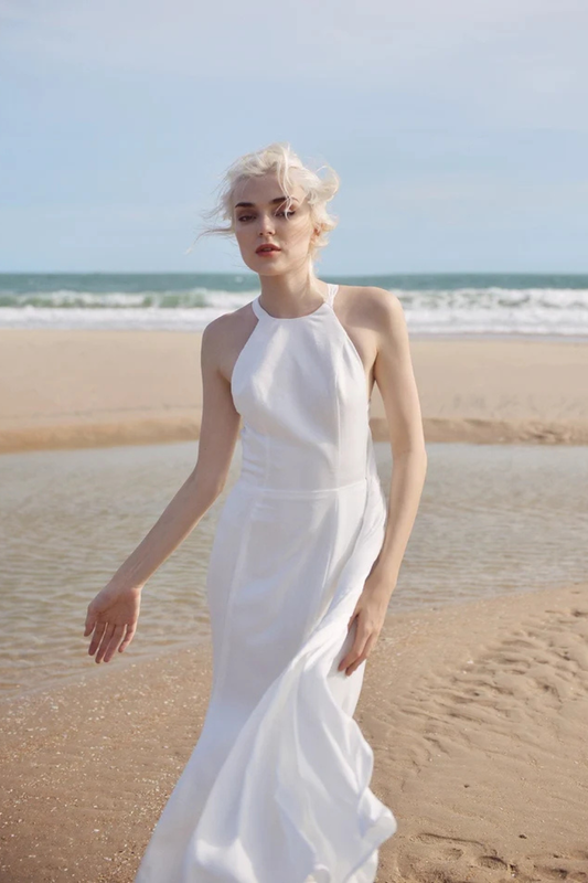 Wedding Dress - Sleeveless Silk Wedding Dress - Mermaid Wedding Dress - Tailored Fit