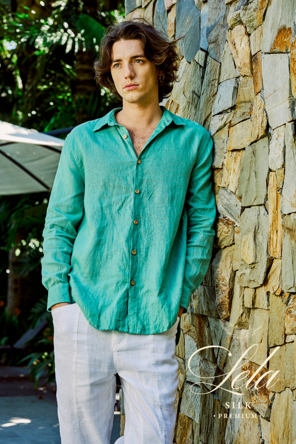 Men Pure Linen Shirt