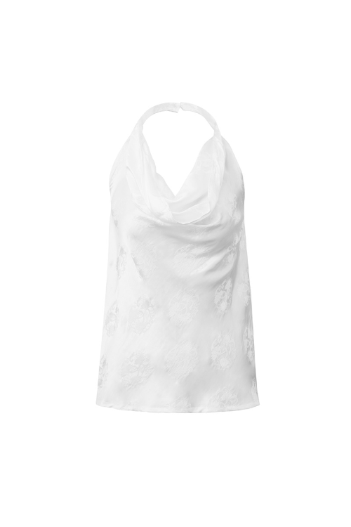 Gisèle Halter Neck Heritage Mulberry Silk Top