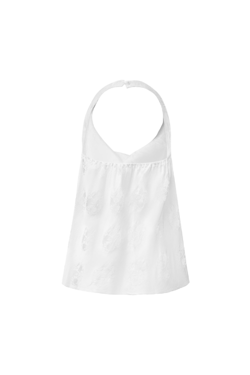 Gisèle Halter Neck Heritage Mulberry Silk Top