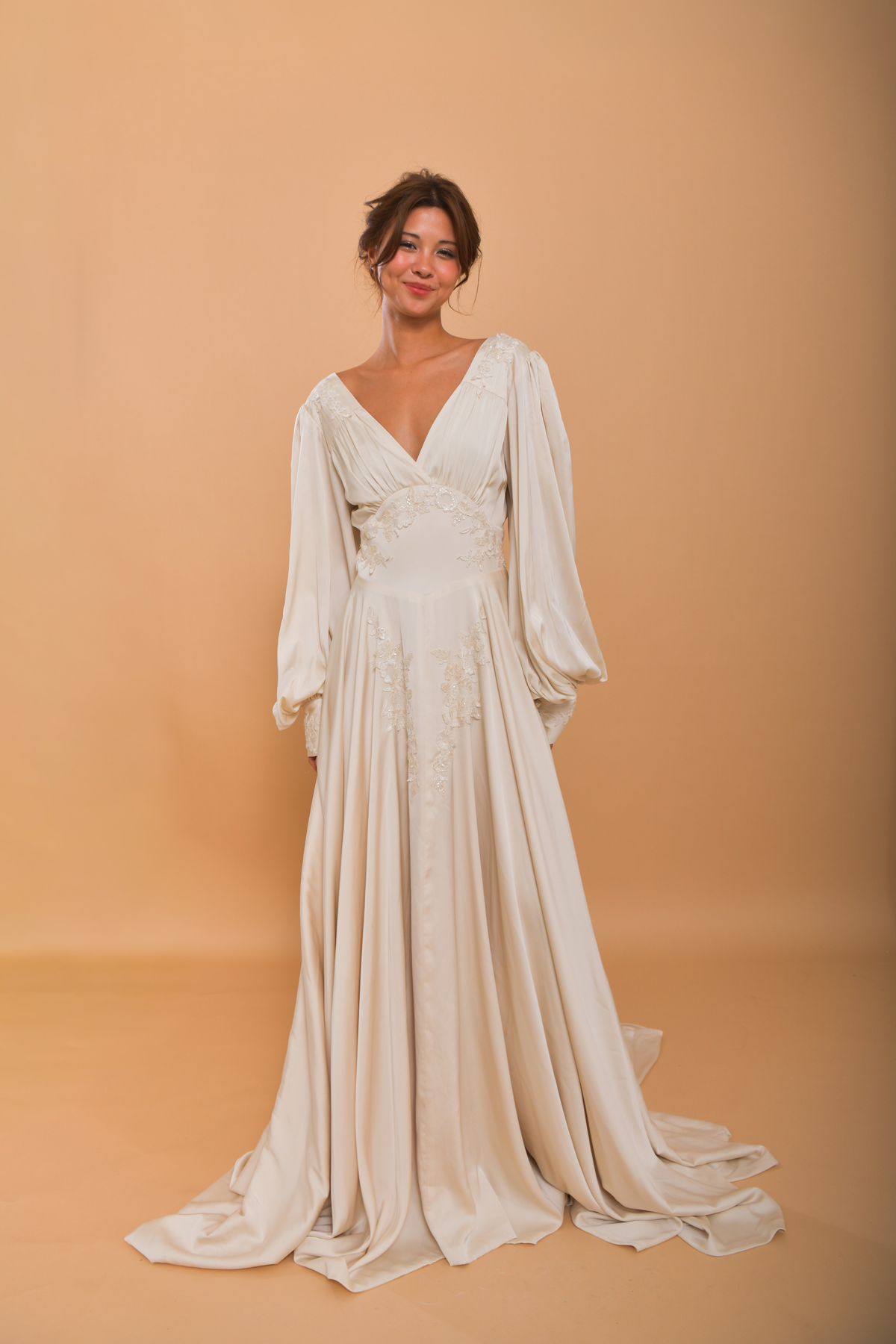 The HELENA Silk Wedding Gown