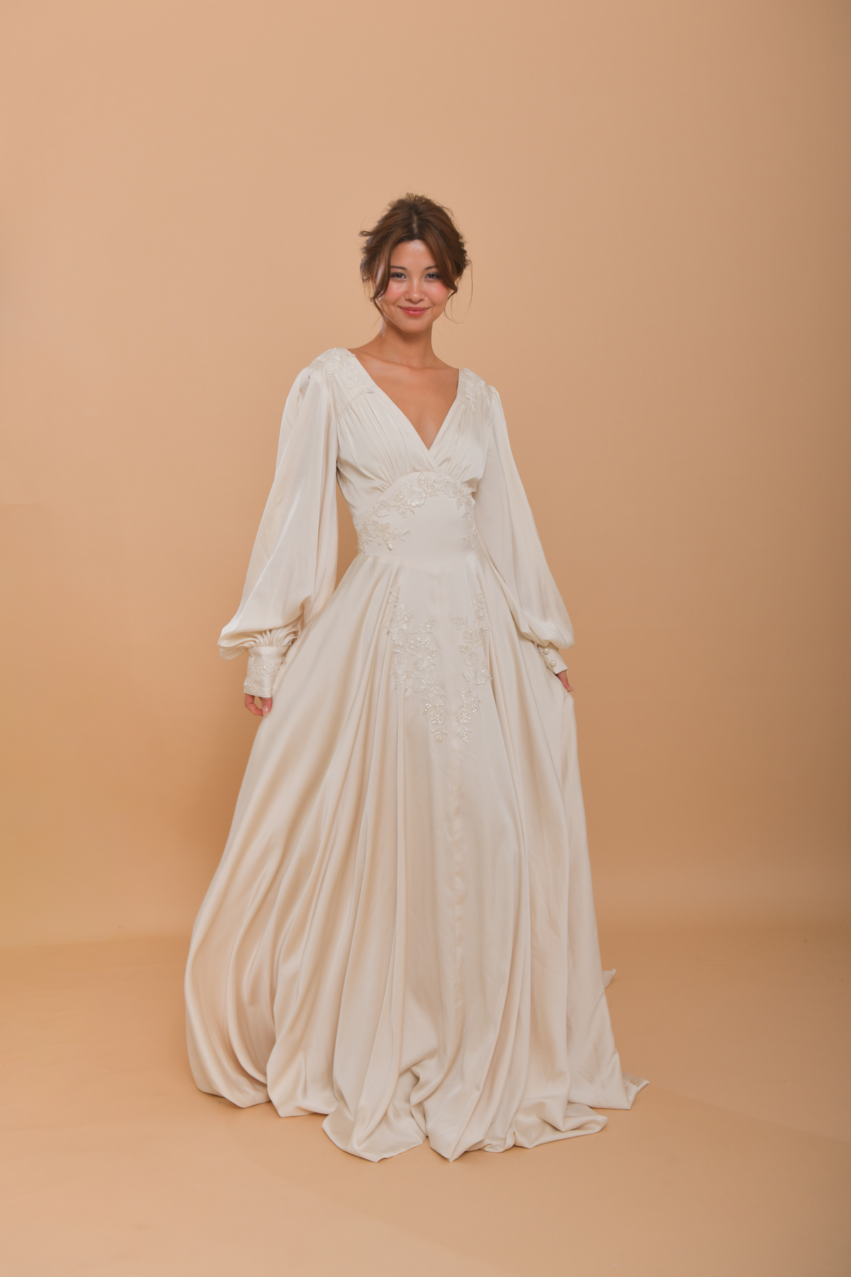The HELENA Silk Wedding Gown