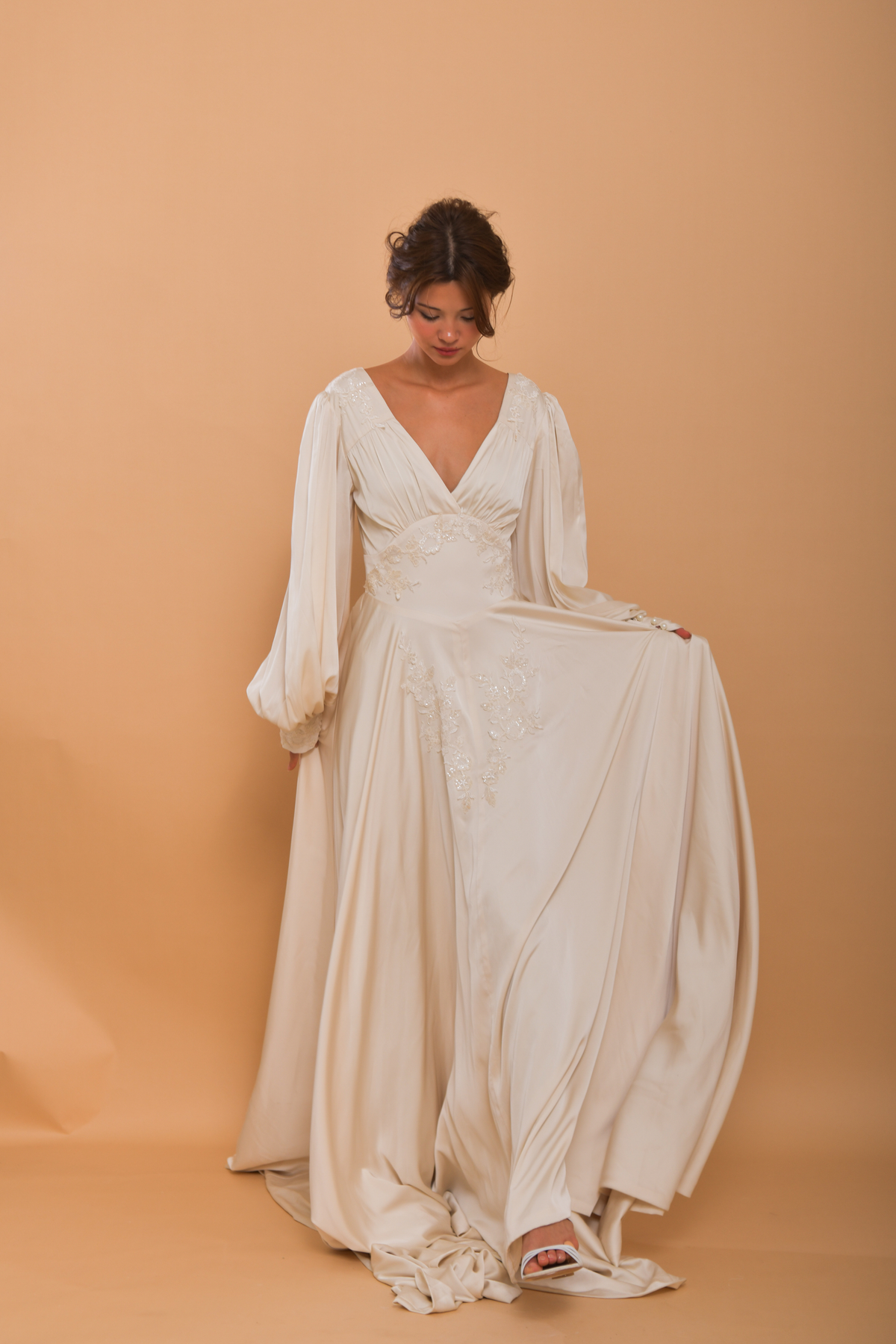 The HELENA Silk Wedding Gown