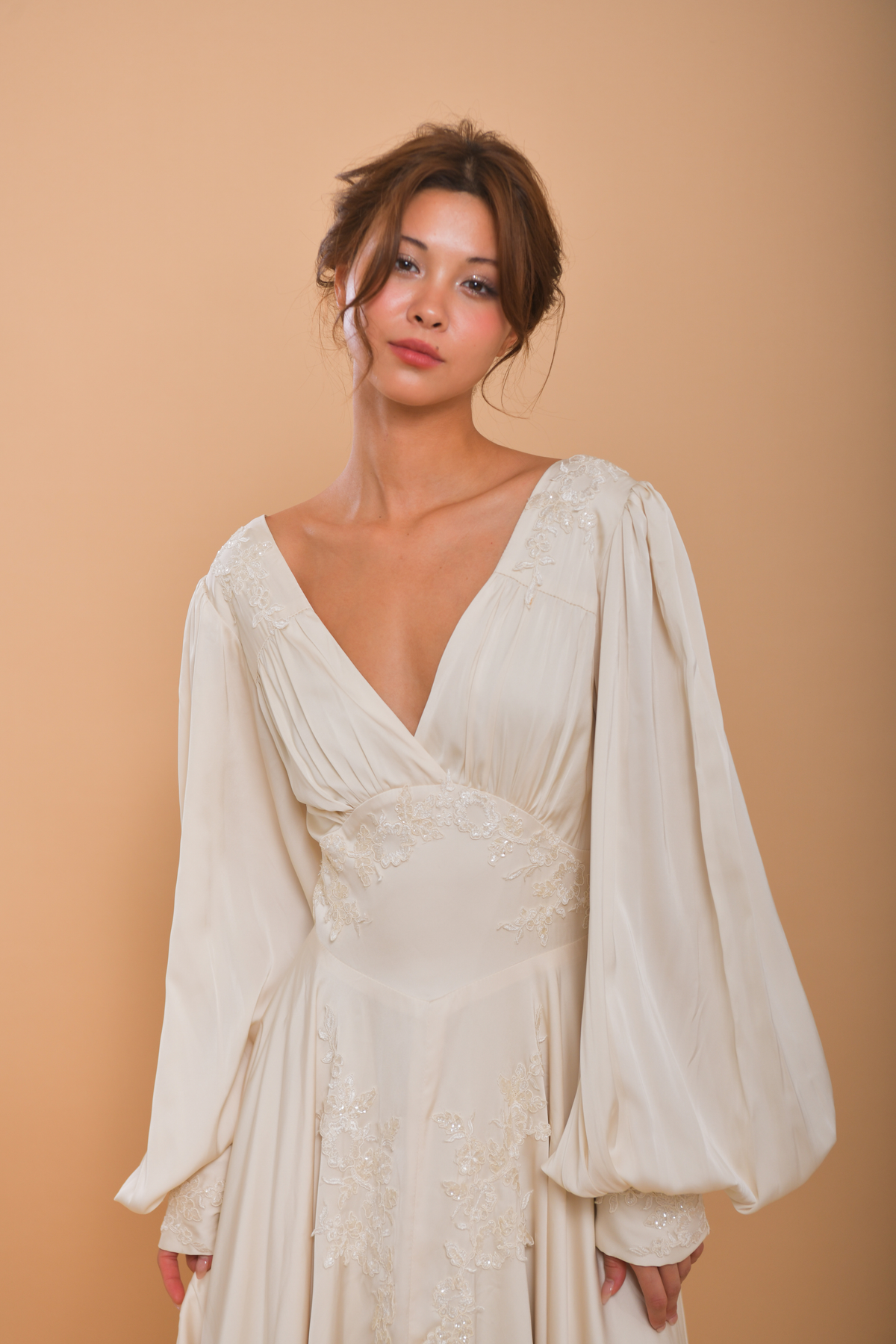 The HELENA Silk Wedding Gown