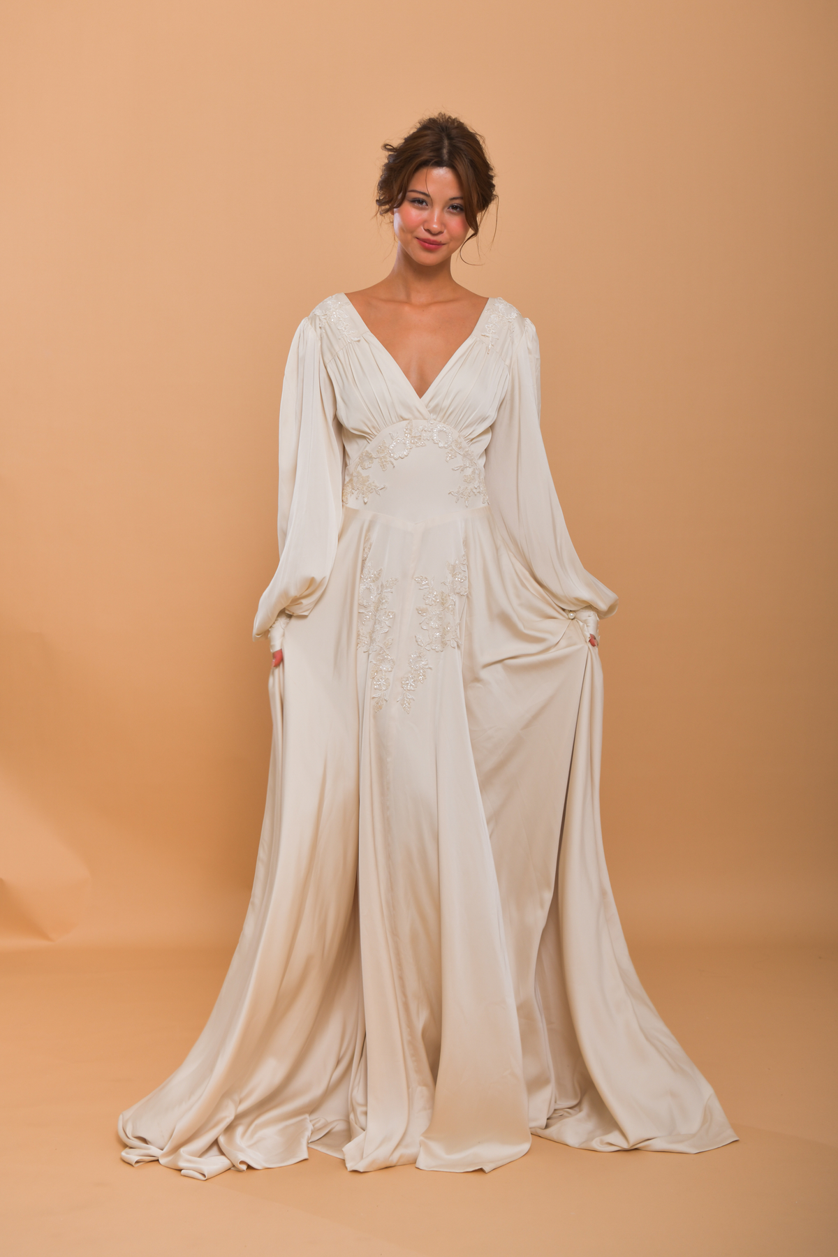The HELENA Silk Wedding Gown