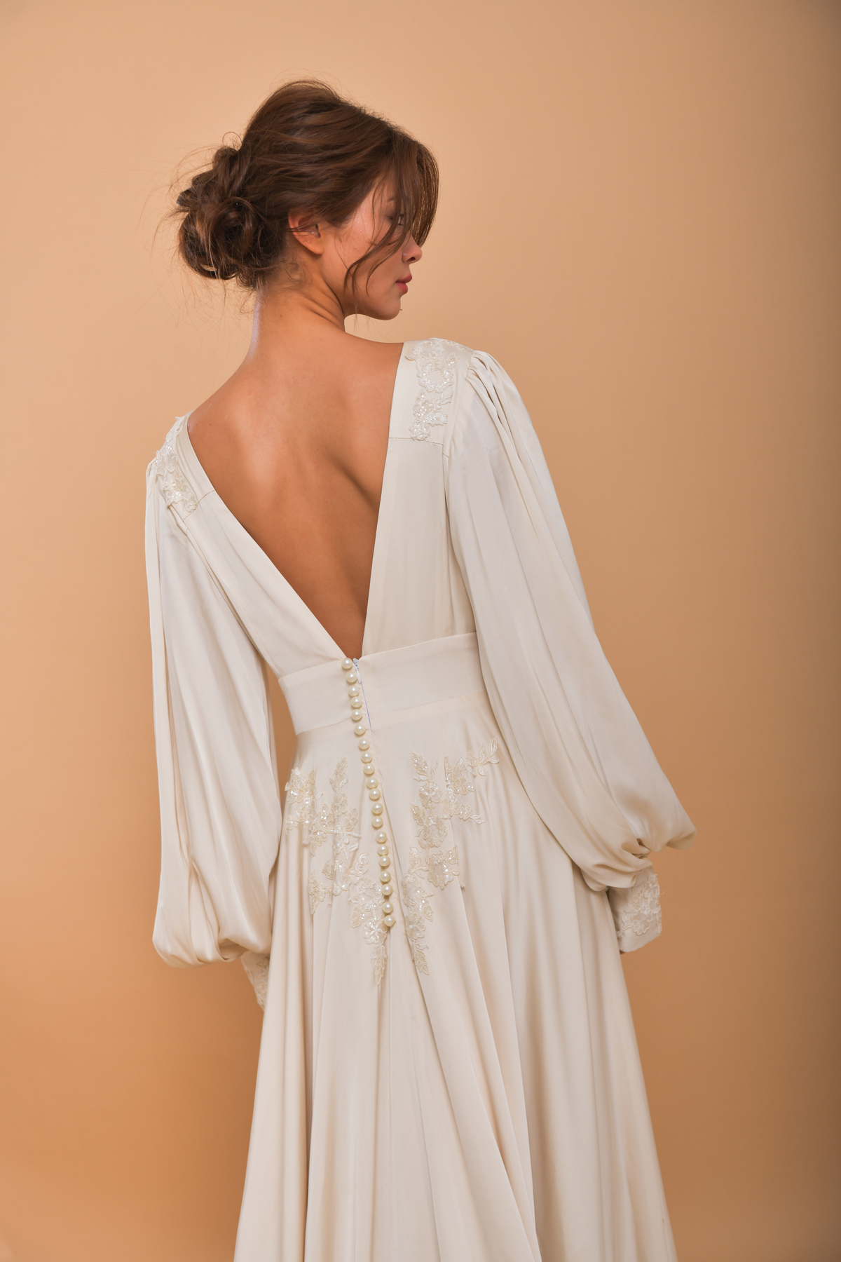 The HELENA Silk Wedding Gown