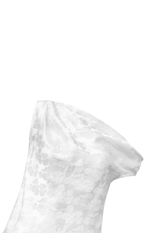 Clarisse Asymmetrical Heritage Mulberry Silk Blouse