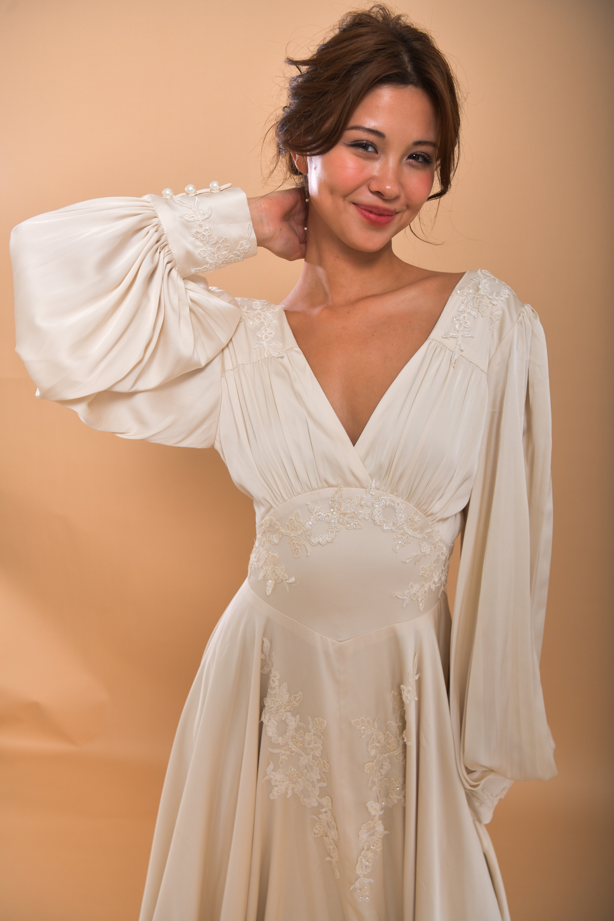 The HELENA Silk Wedding Gown