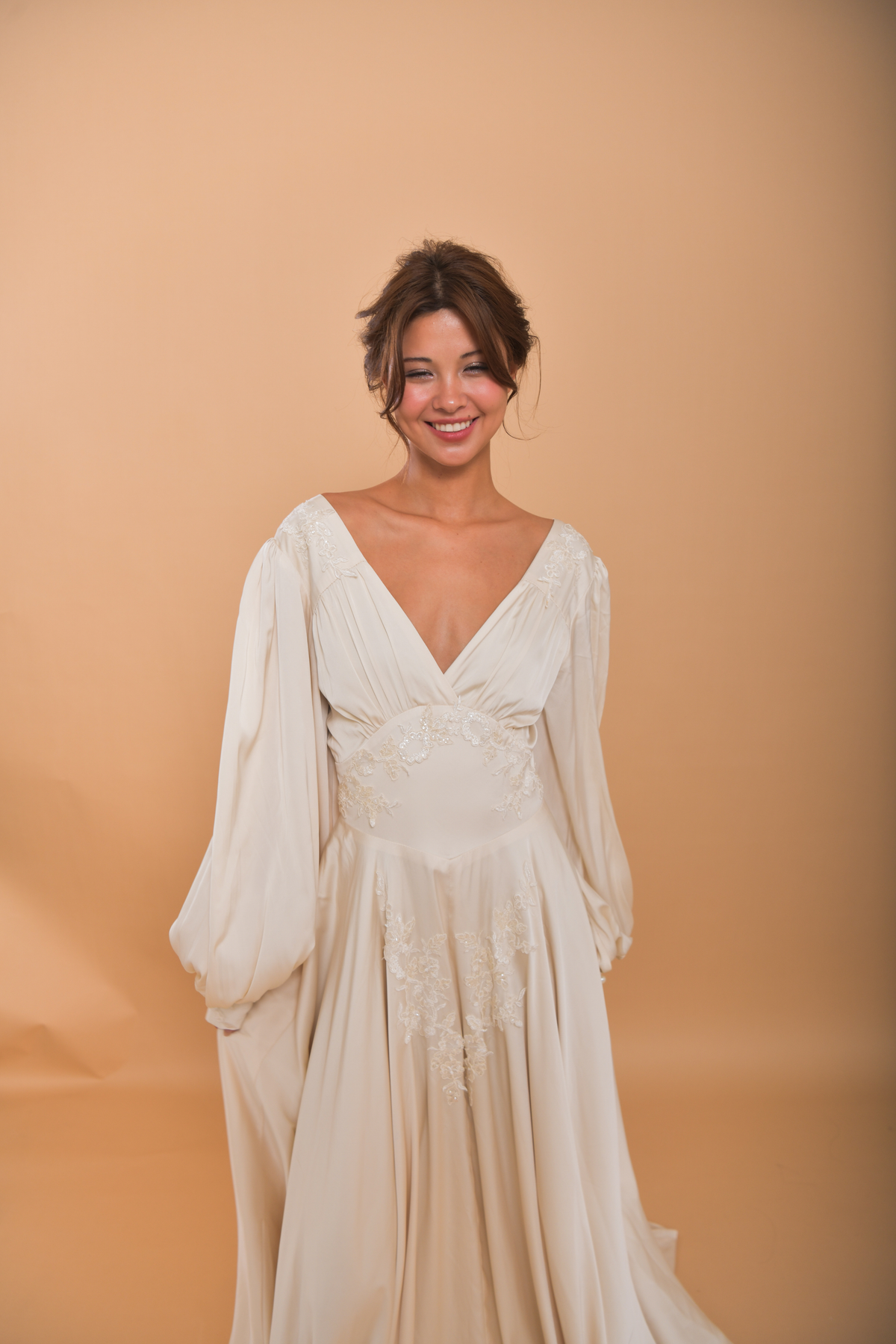 The HELENA Silk Wedding Gown