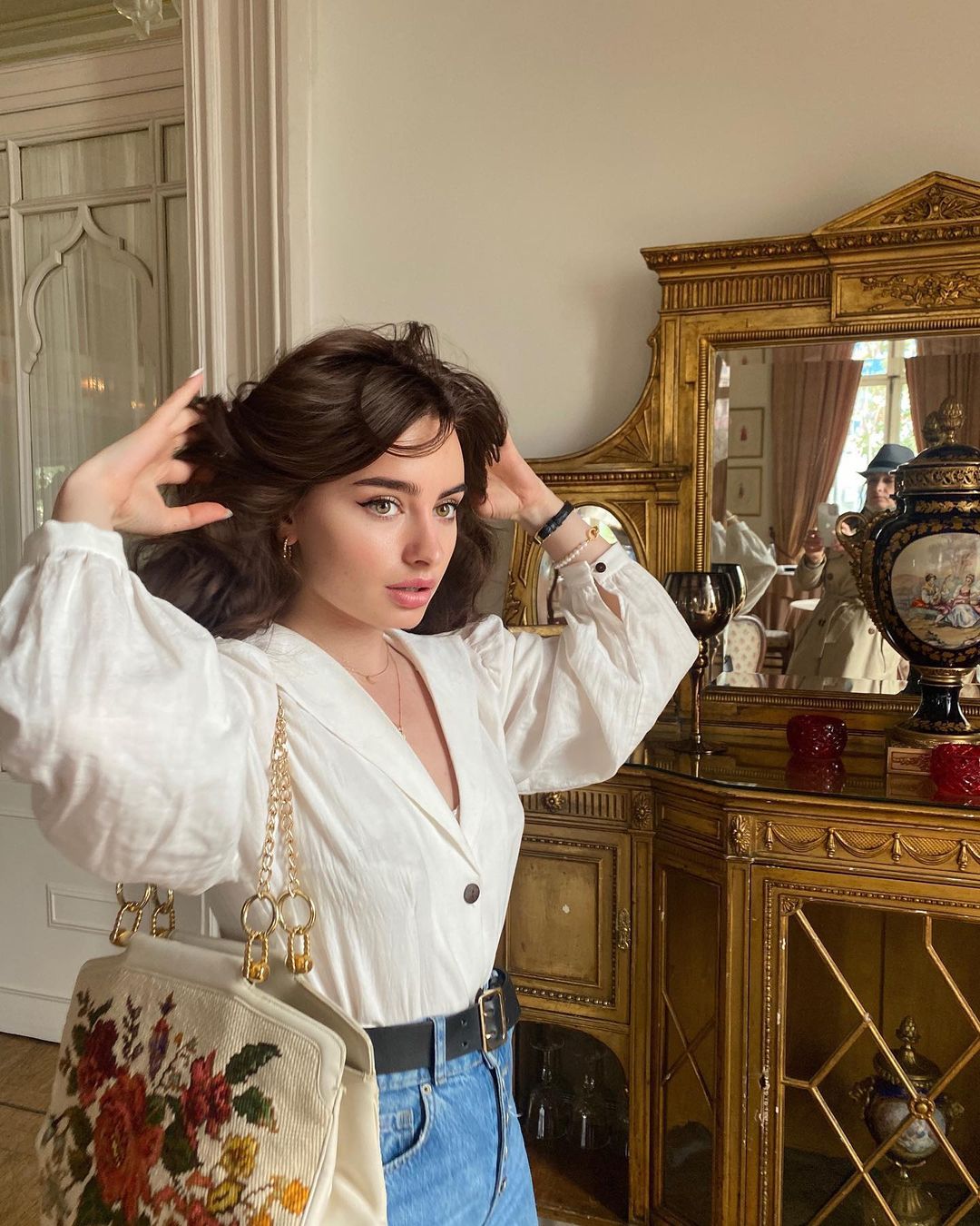 1940s Inspired Linen Blouse