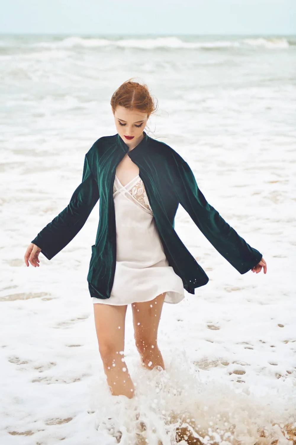 Women Cardigan Velvet - Classic Velvet Cardigan - Long Sleeve Jacket - Winter Velvet Coat