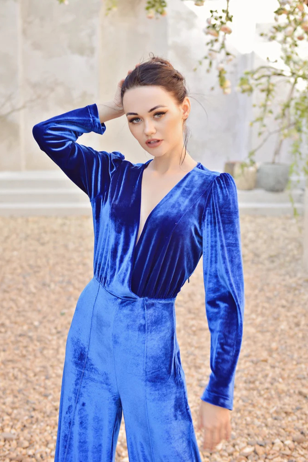 Jumpsuit Women Long Sleeve - Jumpsuit for Women - Women Jumper with Sleeves - Long Velvet Romper