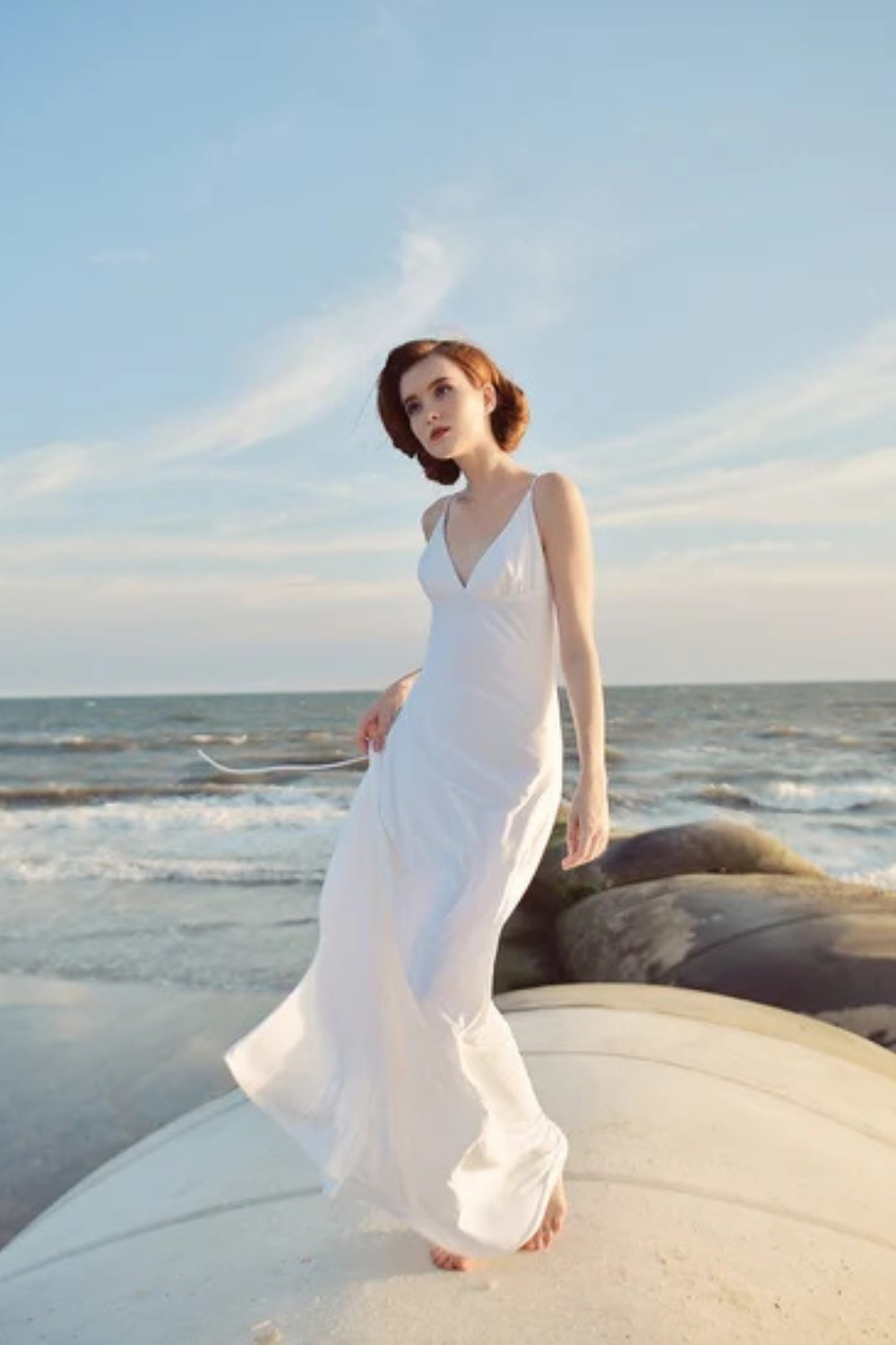 Low Back Silk Maxi Gown