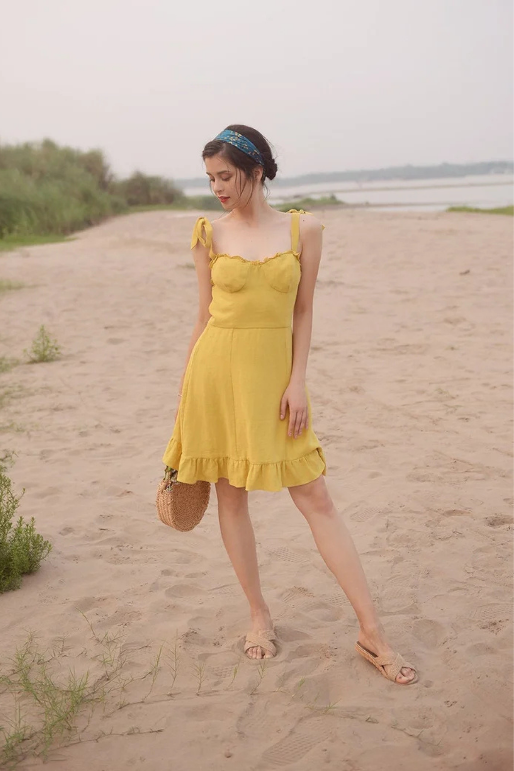 Linen Summer Dress for Women - Soft Cotton Dress - Organic Cotton - Natural Fabric
