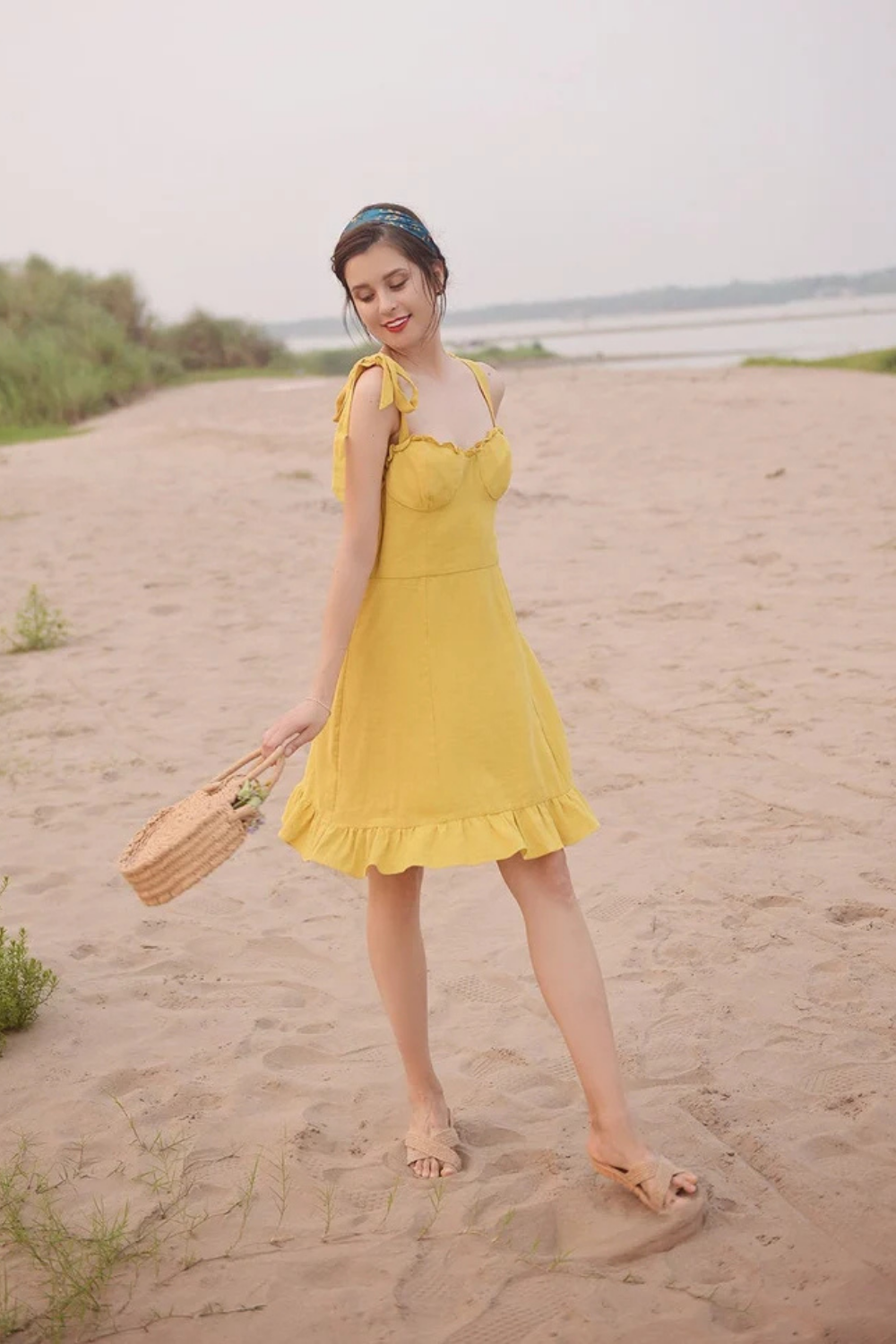 Linen Summer Dress for Women - Soft Cotton Dress - Organic Cotton - Natural Fabric