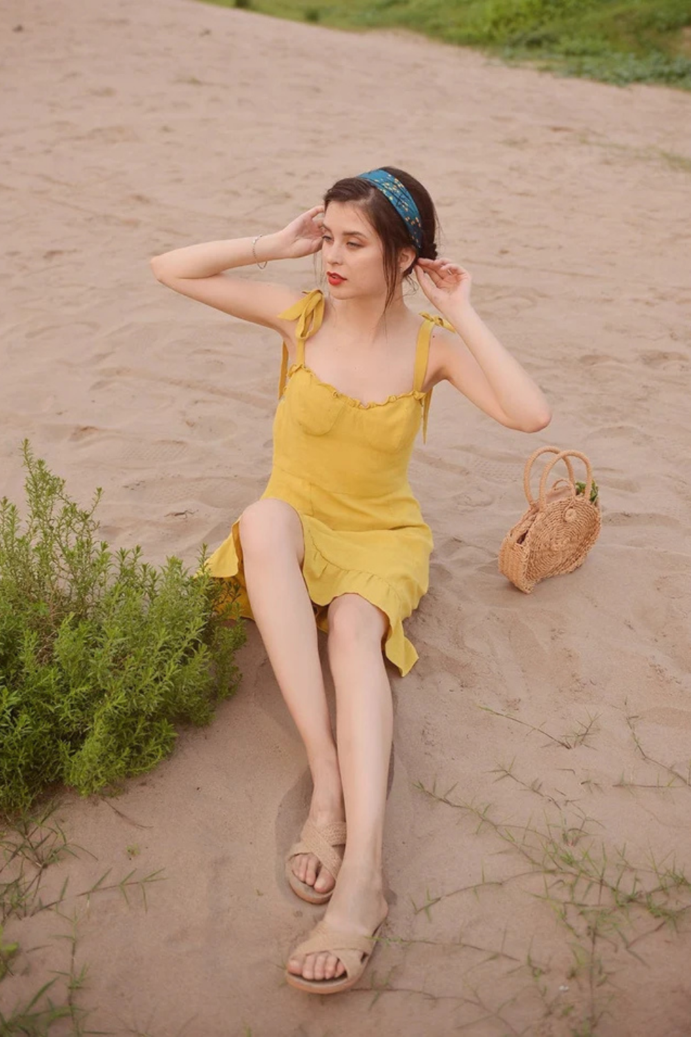 Linen Summer Dress for Women - Soft Cotton Dress - Organic Cotton - Natural Fabric