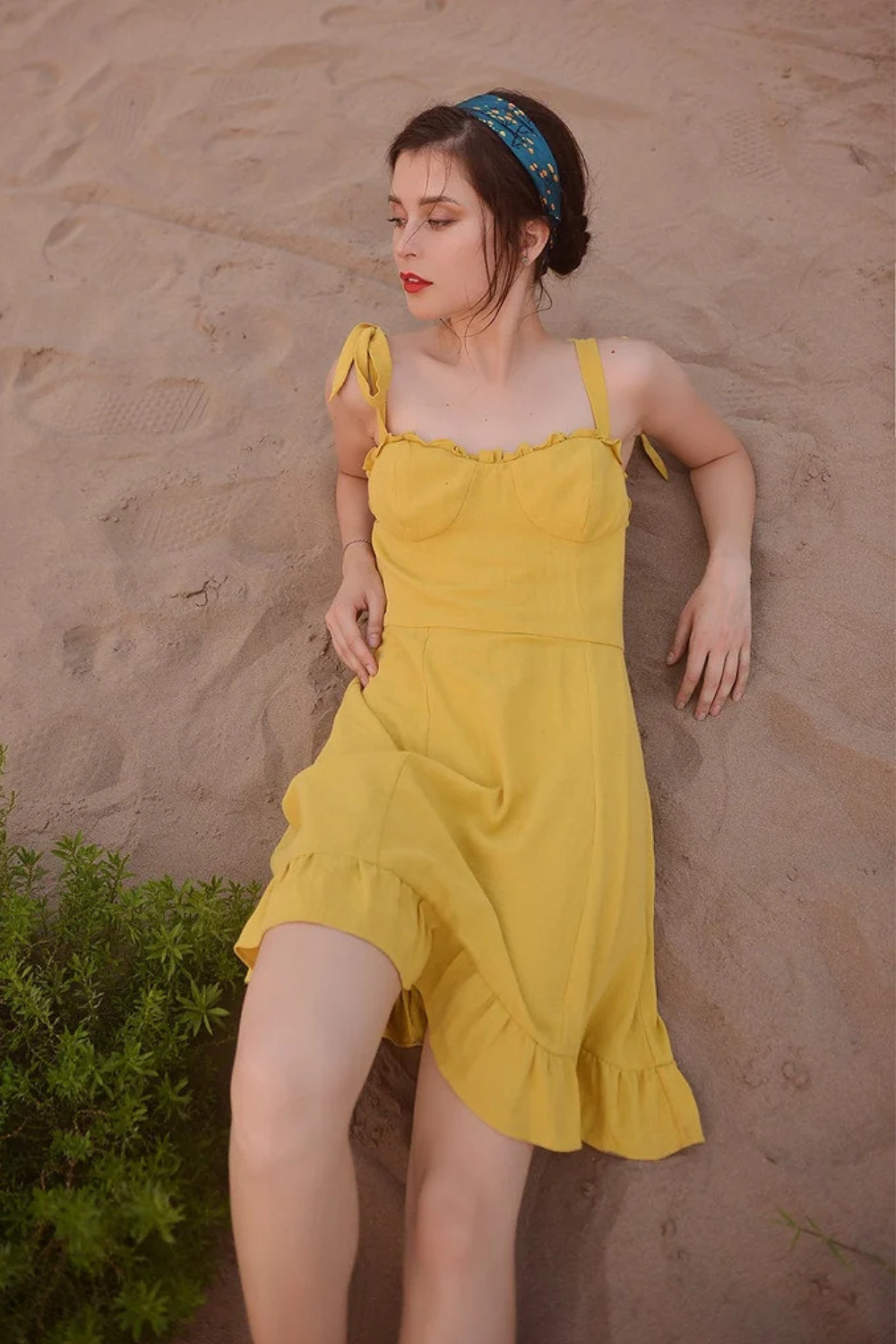 Linen Summer Dress for Women - Soft Cotton Dress - Organic Cotton - Natural Fabric