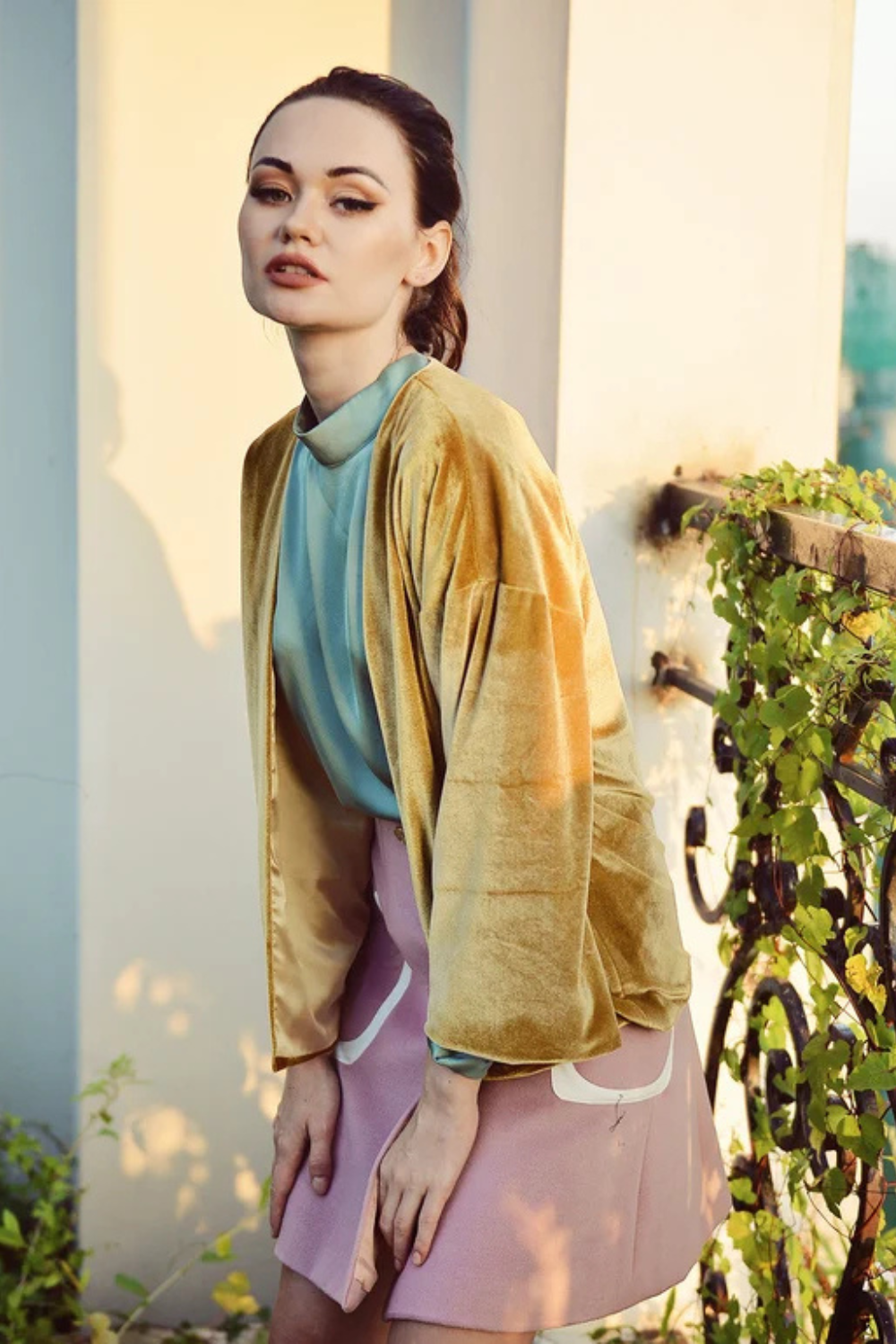 Women Cardigan Jacket - Fall Velvet Cardigan - Long Sleeve Jacket