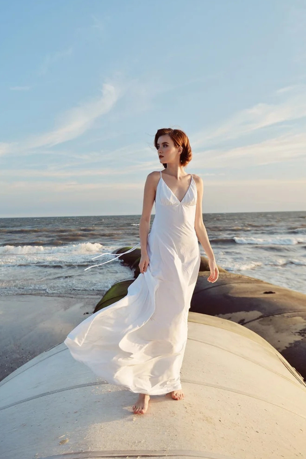 Low Back Silk Maxi Gown